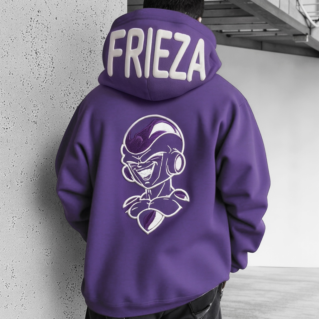 Oversize Print Hoodie