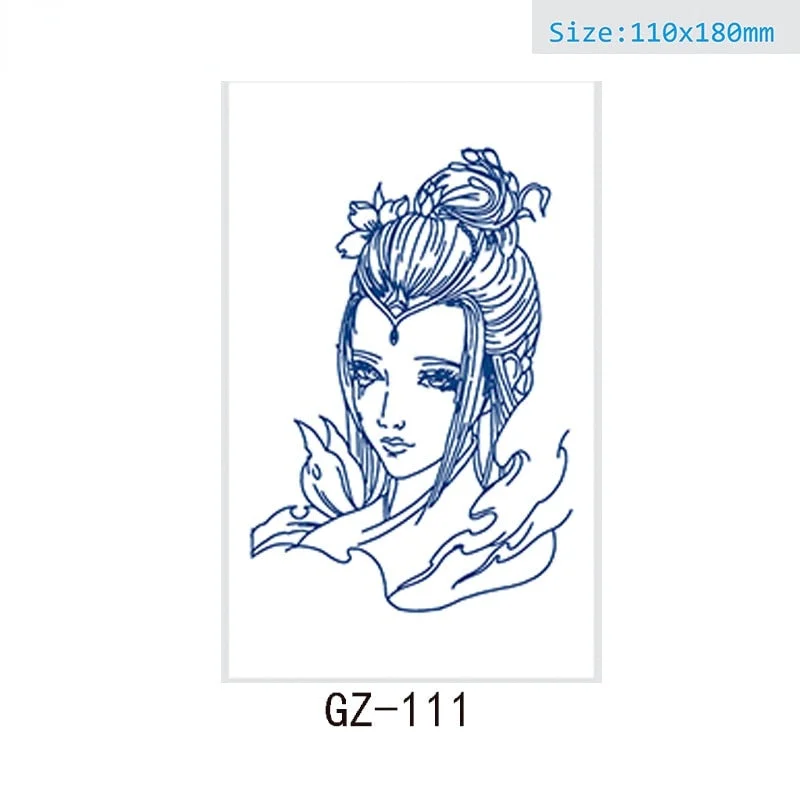 Net Red Herbal Juice Semi-permanent Waterproof Sweat-proof Tattoo Masking Scar Tattoo Sticker Herbal Juice Tattoo Sticker