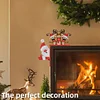 (US Local) Pattern Christmas Theme Christmas Door Frame Decorations for Wall Window