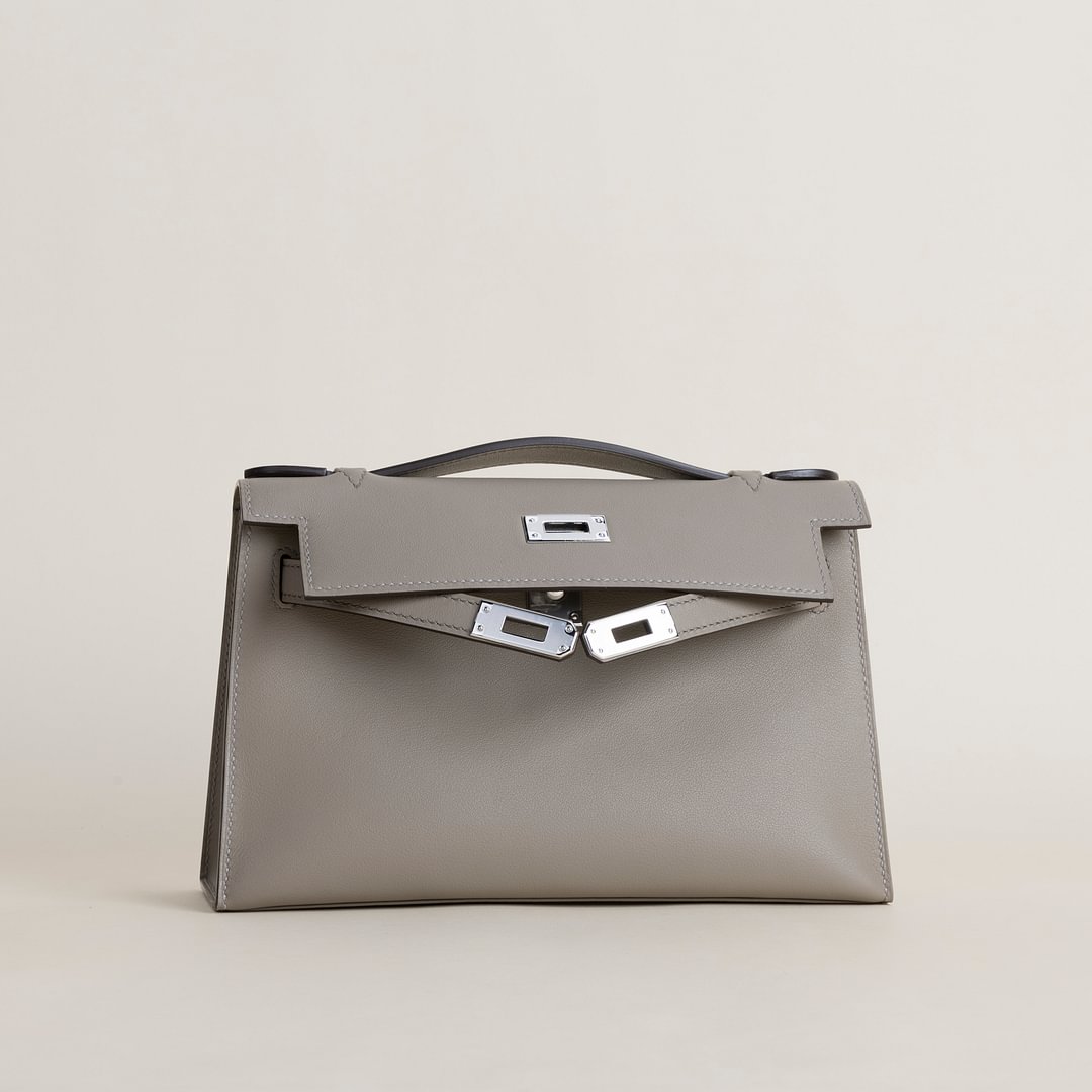 Kelly pochette Swift M8 Gris asphalte PHW