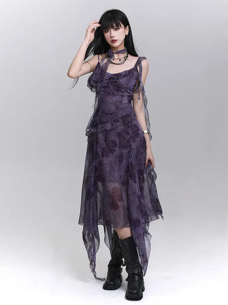 Slimming Soft Strap Midi Dress