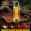 Super Bright Flashlight USB Charging 150LM Mini Camping Light for Hiking (Khaki)
