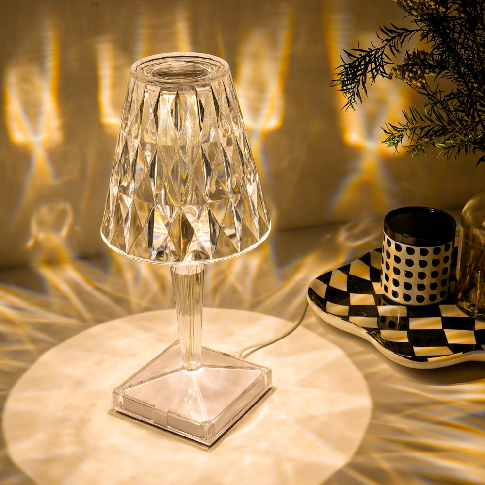 Modern Acrylic Clear Table Lamp For Deocr