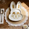 Easter Bunny Tray Silicone Mould DIY Easter Tray Resin Casting Moulds Reusable Easters Egg Storage Dish Moulds Handmade Ornament Mould for Coaster Gypsum Craft Gifts Making (Easter A)