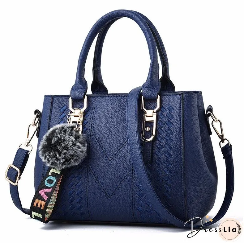 Embroidery Messenger Bags Women Leather Handbags