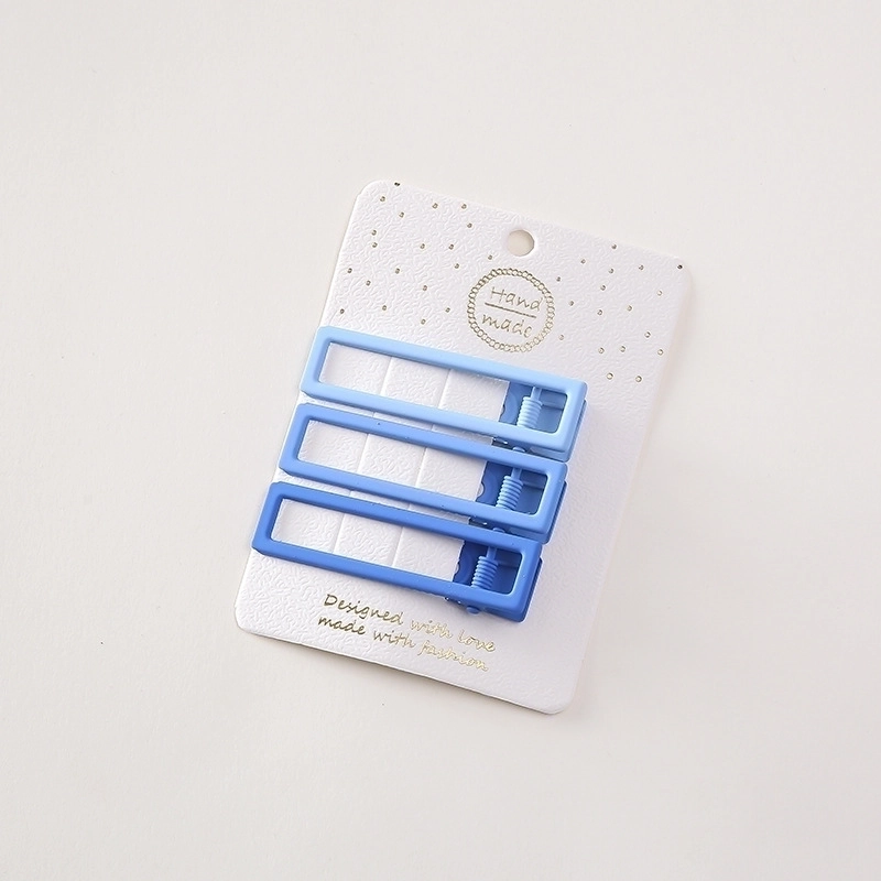 Minimalist Solid Color Alloy Hollow Out Hair Clip 1 Set