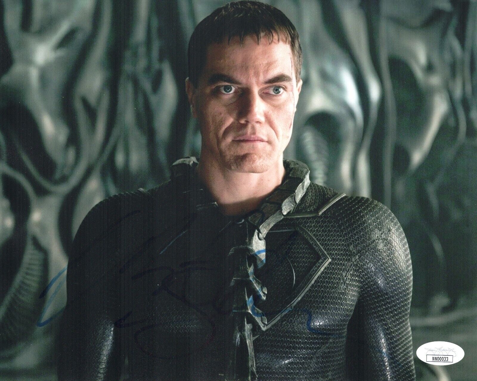 MICHAEL SHANNON Signed SUPERMAN / ZOD 8x10 Photo Poster painting Autograph JSA COA