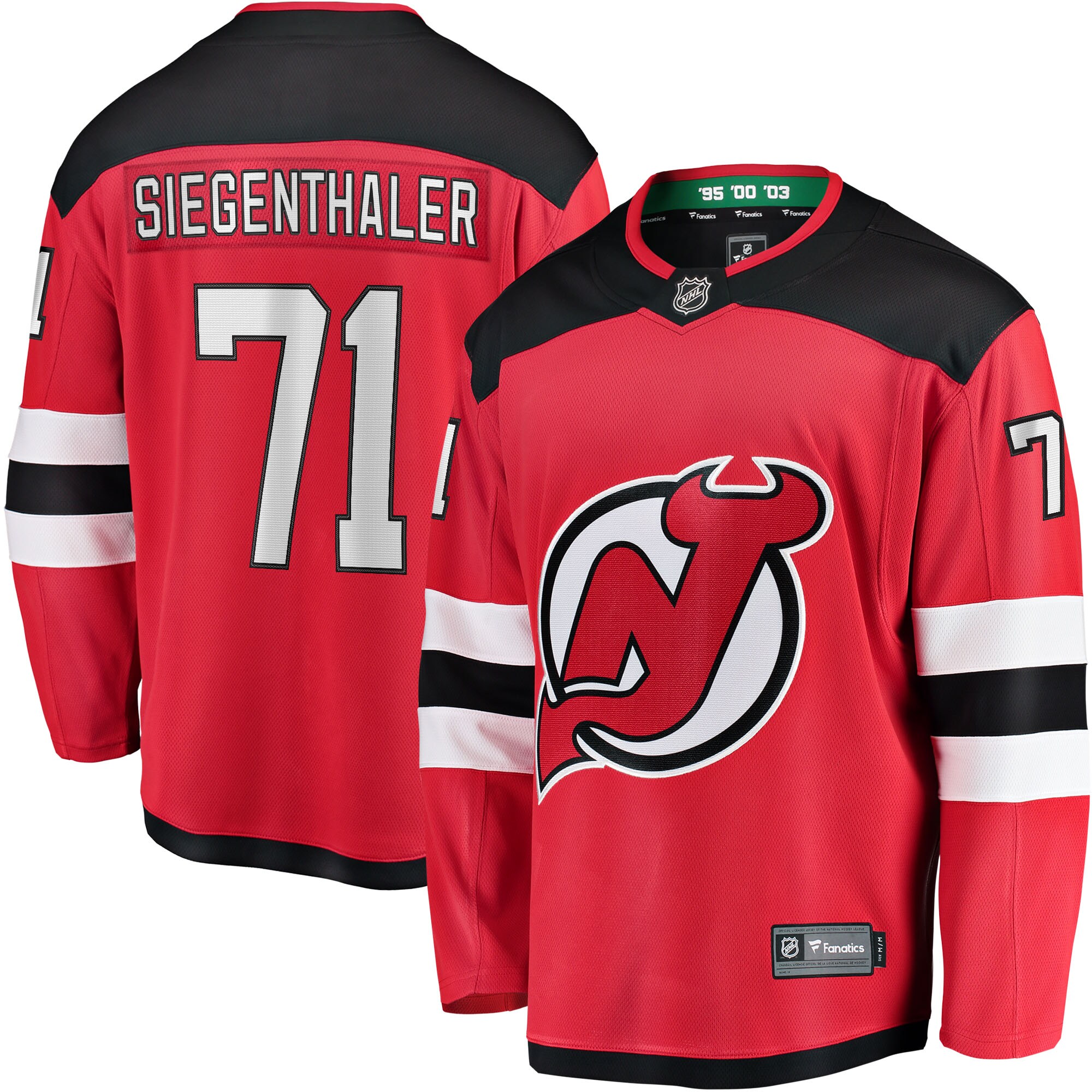 Jonas Siegenthaler New Jersey Devils Fanatics Home Breakaway   Jersey &ndash; Red mysite