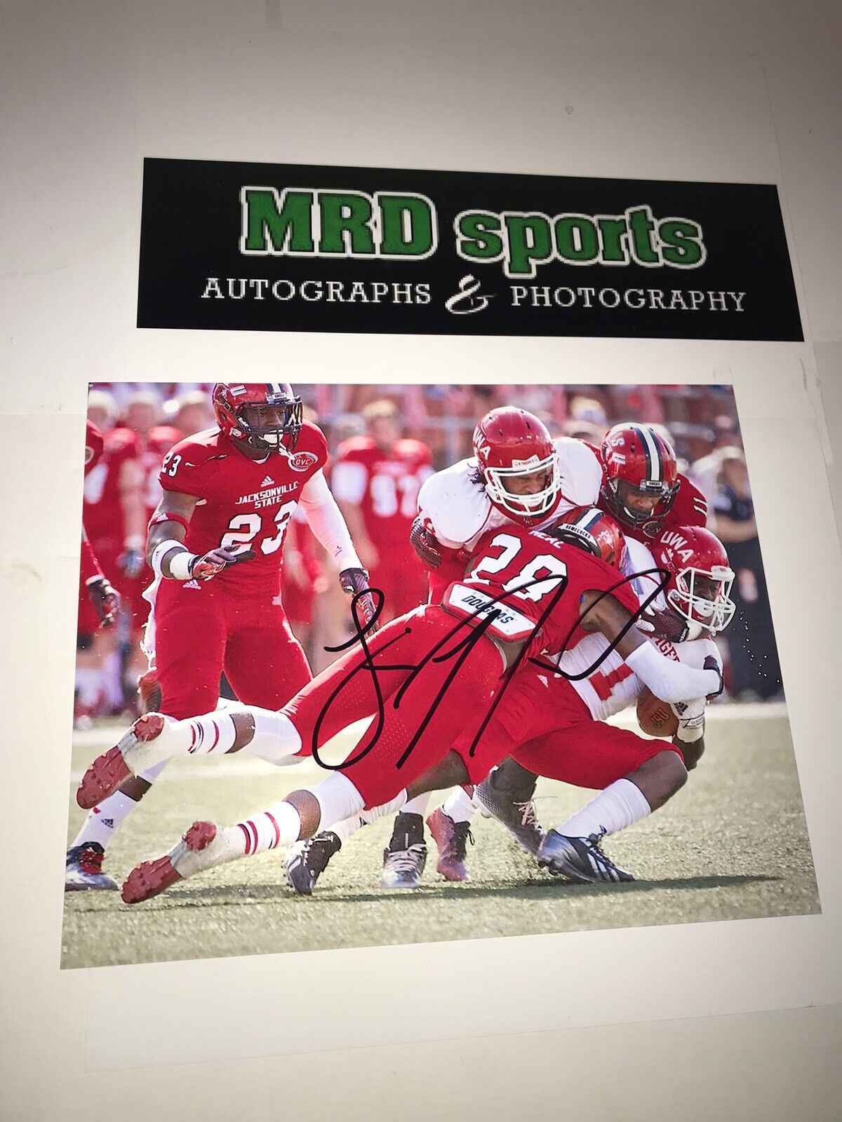 Siran Neal Jacksonville State hand signed autographed 8x10 football Photo Poster painting