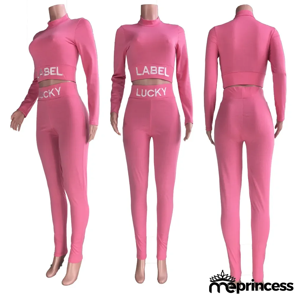 LUCKY LABEL Embroidery Long Sleeve 2 Piece Sets