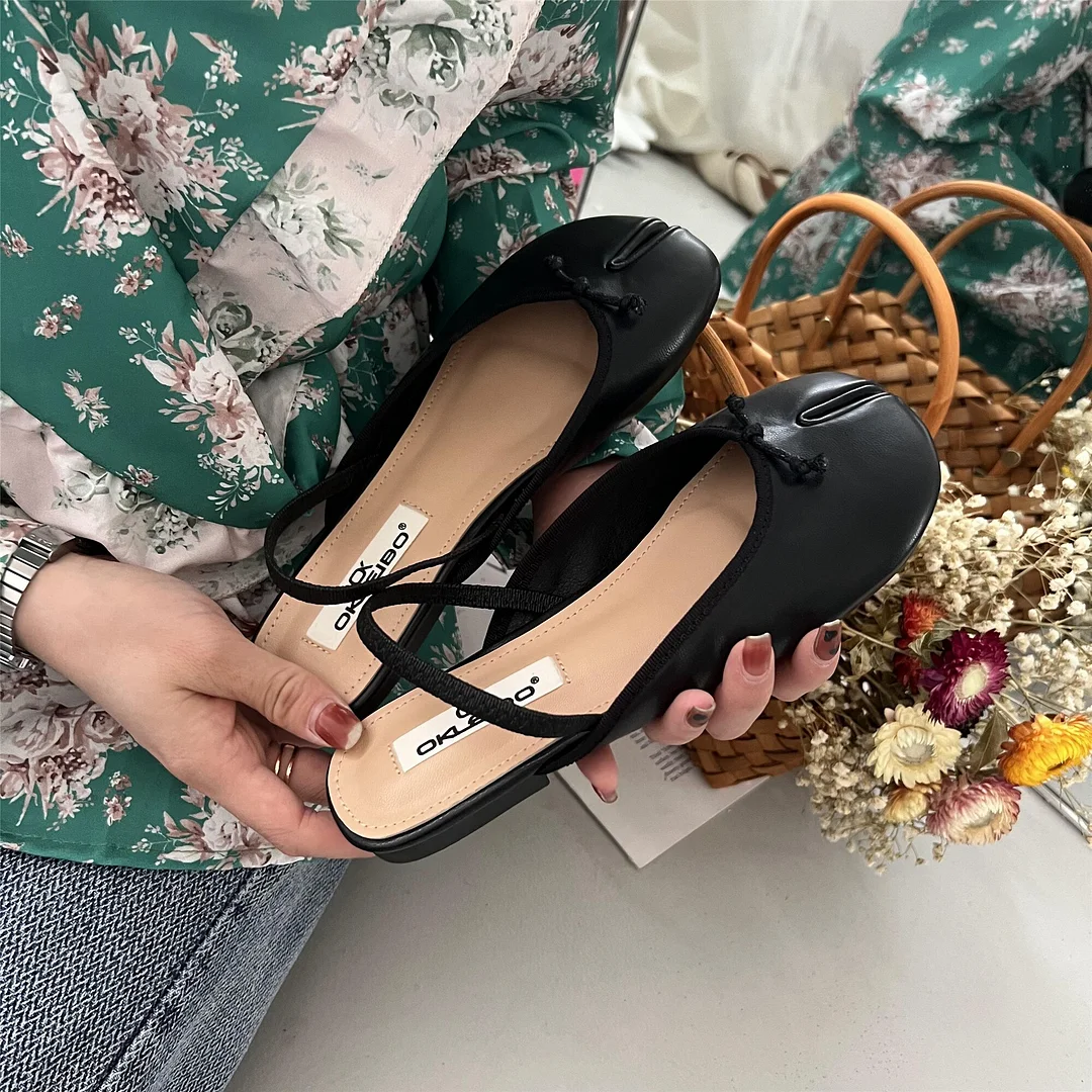 Colourp Woman Flat Sandals Comfy Split Toe Slippers Soft Bottom Loafers Ladies Moccasins Shoes Tabi Ninja Shoes Mujer Slides