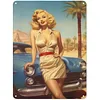 (Multi Style)Pin Up Filles - Panneaux en &eacute;tain m&eacute;tallique(20*30cm/30*40cm)