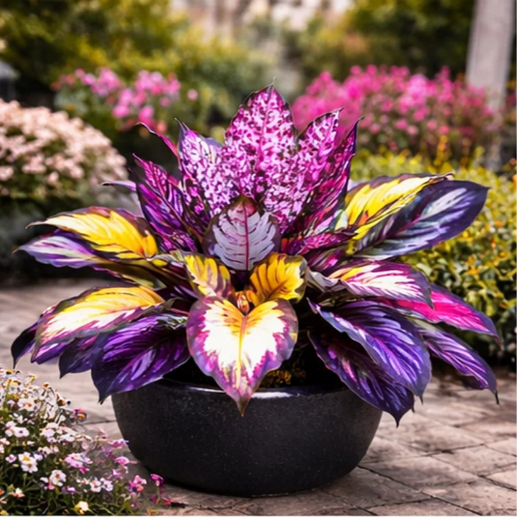 🪴Aurora Prism Foliage Hosta Bulbs🌟High-Yield🌟 