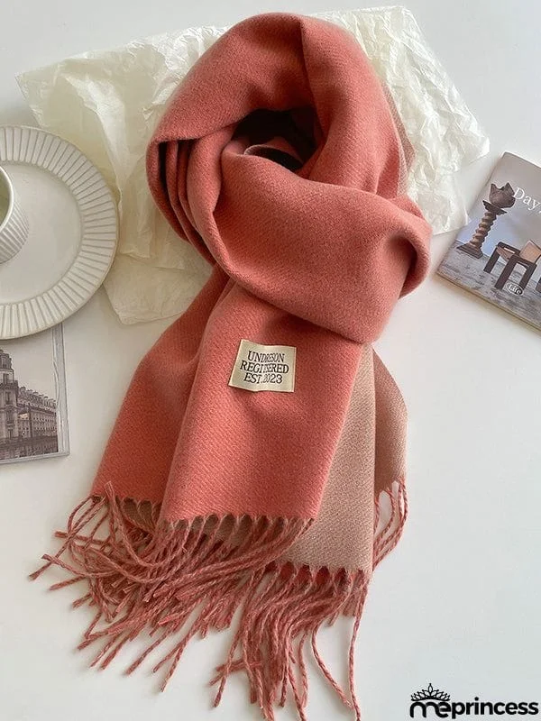 Keep Warm Tasseled Shawl&Scarf