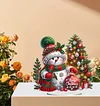 Diamond Painting Acrylic Christmas Atmosphere Snowman Desktop Kit Tabletop Decor