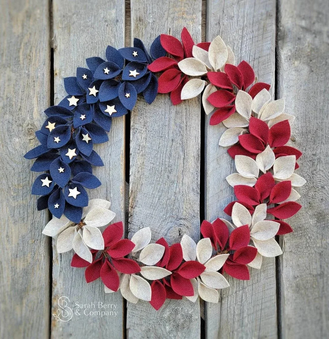 Patriotic Independence Day Flag Garland Ornament