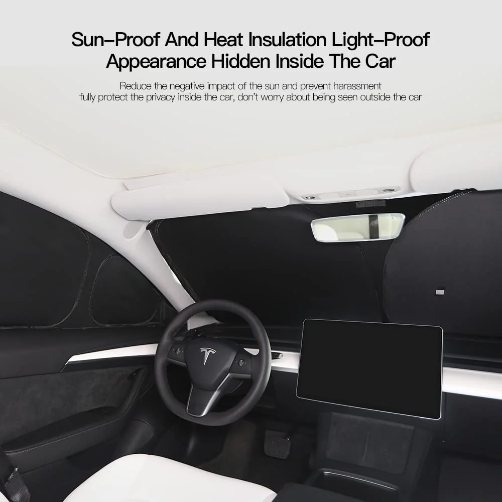 YONZEE Tesla 8PCS Sunshade Set for Tesla Model Y