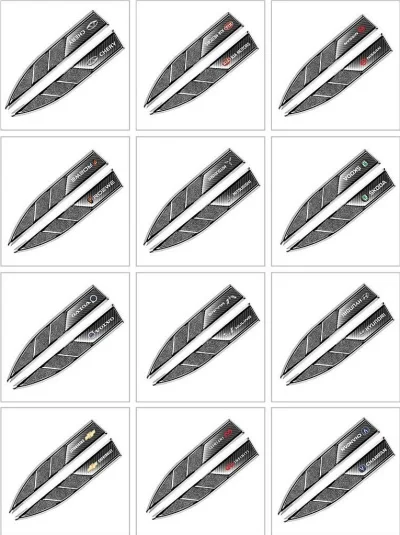 Body Side Mark Modification Decorative Stickers(2PCS)