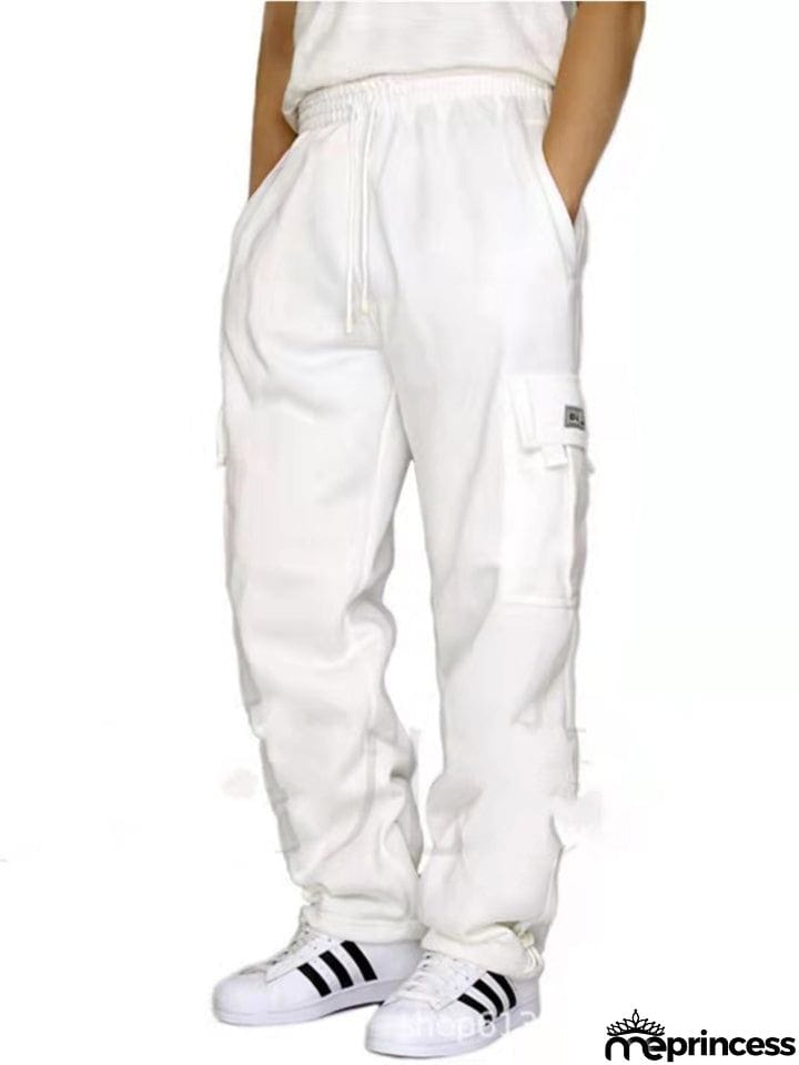 Men's Sports Style Cozy Loose Multi-Pocket Cargo Pants