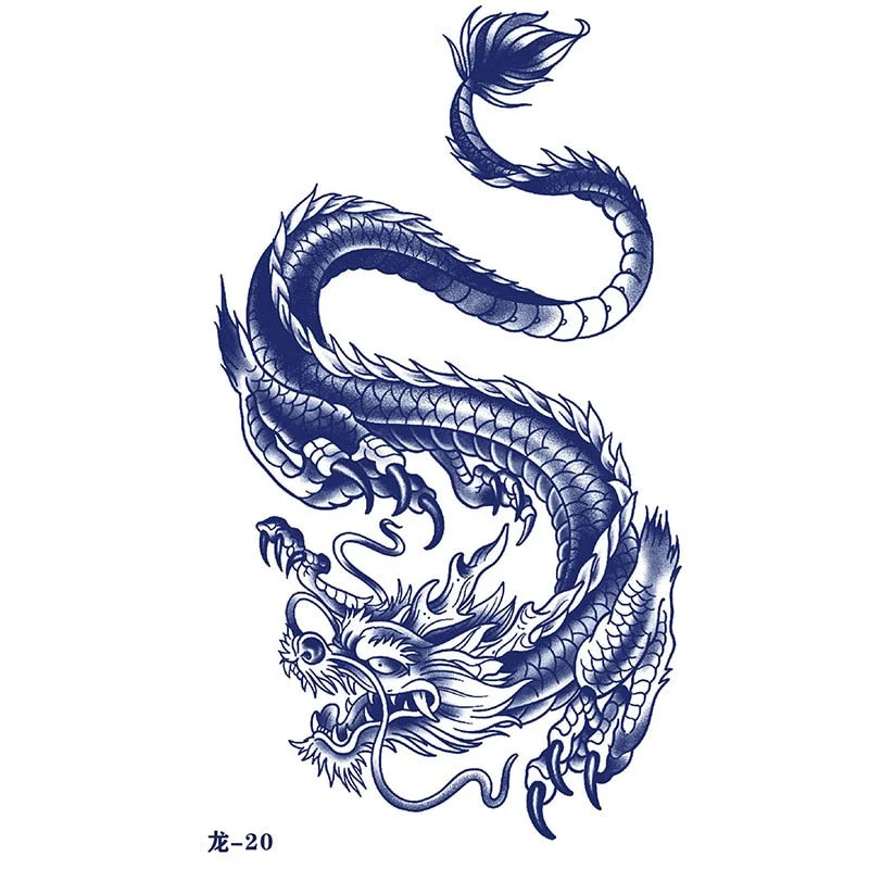 Dragon Juice Ink Tatouage Semi Permanent Temporary Tattoo Stickers Waterproof Lasting Tatuajes Temporales Hombre Art Fake Tattoo