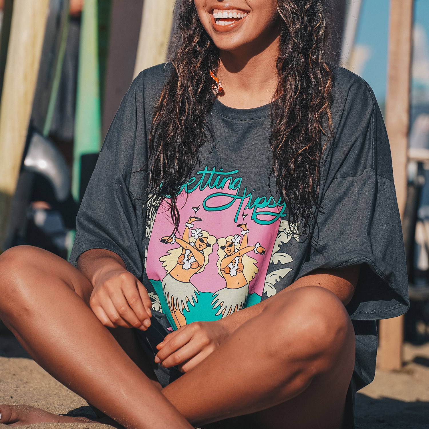 Tipsy Oversized Tee