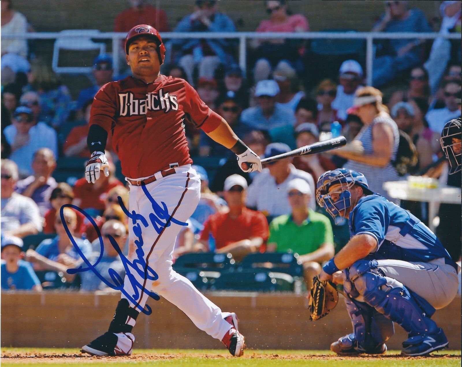 Signed 8x10 YASMANY TOMAS Arizona Diamondbacks Autographed Photo Poster painting - COA