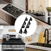 2 Pack Stainless Steel Stove Counter Cover Retractable Length Range Trim Kit