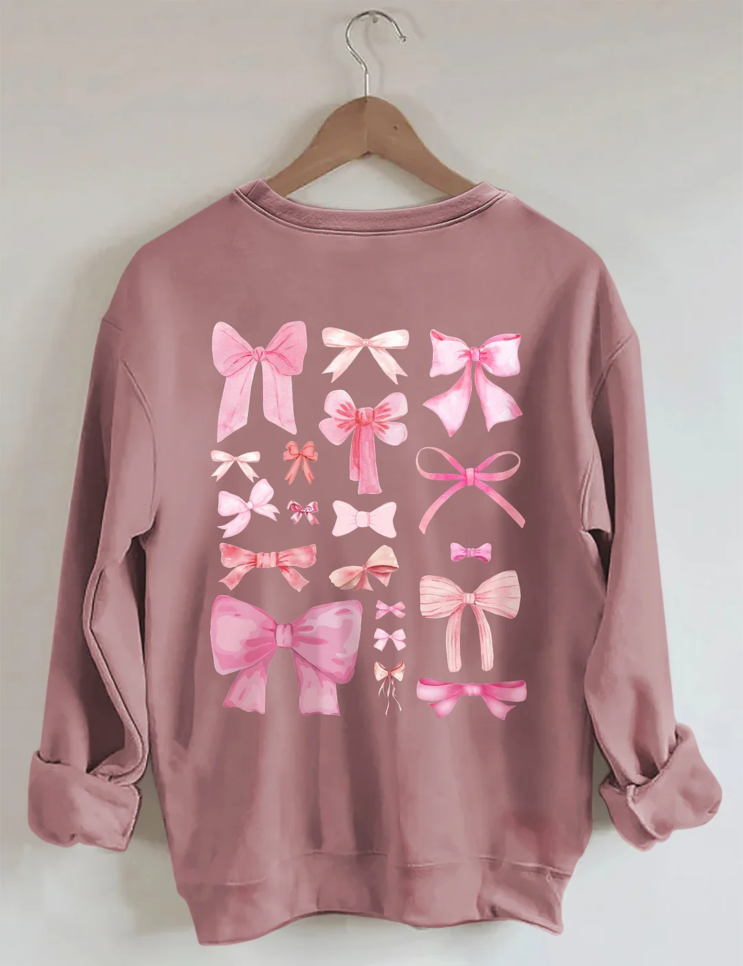 Coquette Pink Bow Y2K Sweatshirt