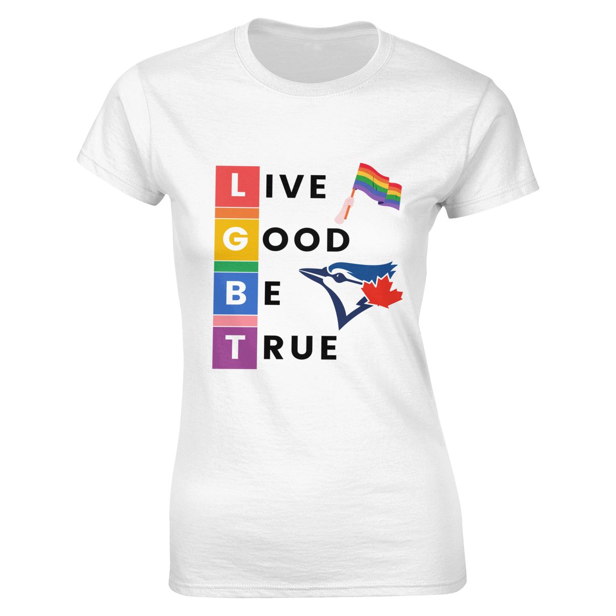 Toronto Blue Jays LGBT Pride Women's Classic-Fit T-Shirt