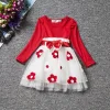 Baby Girl Dress Wearing Bow Flower Autumn Princess Dress