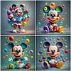 (Multi-Style) Disney Mickey Minnie-Full Round Diamond Painting 30*30cm