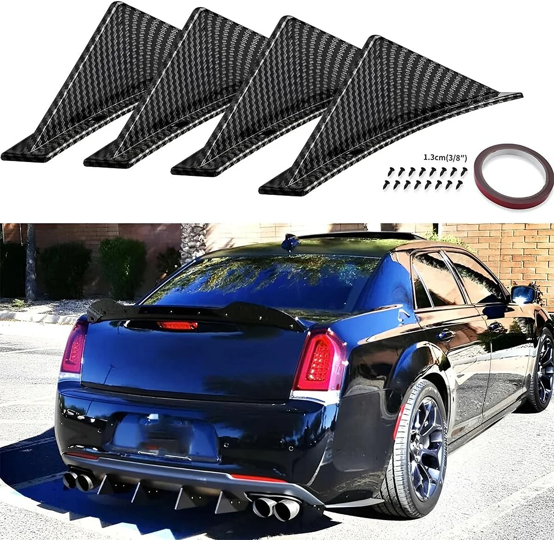 4pcs Car Lower Bumper Lip Diffuser, Anti-collision Accessories Spoiler Protector