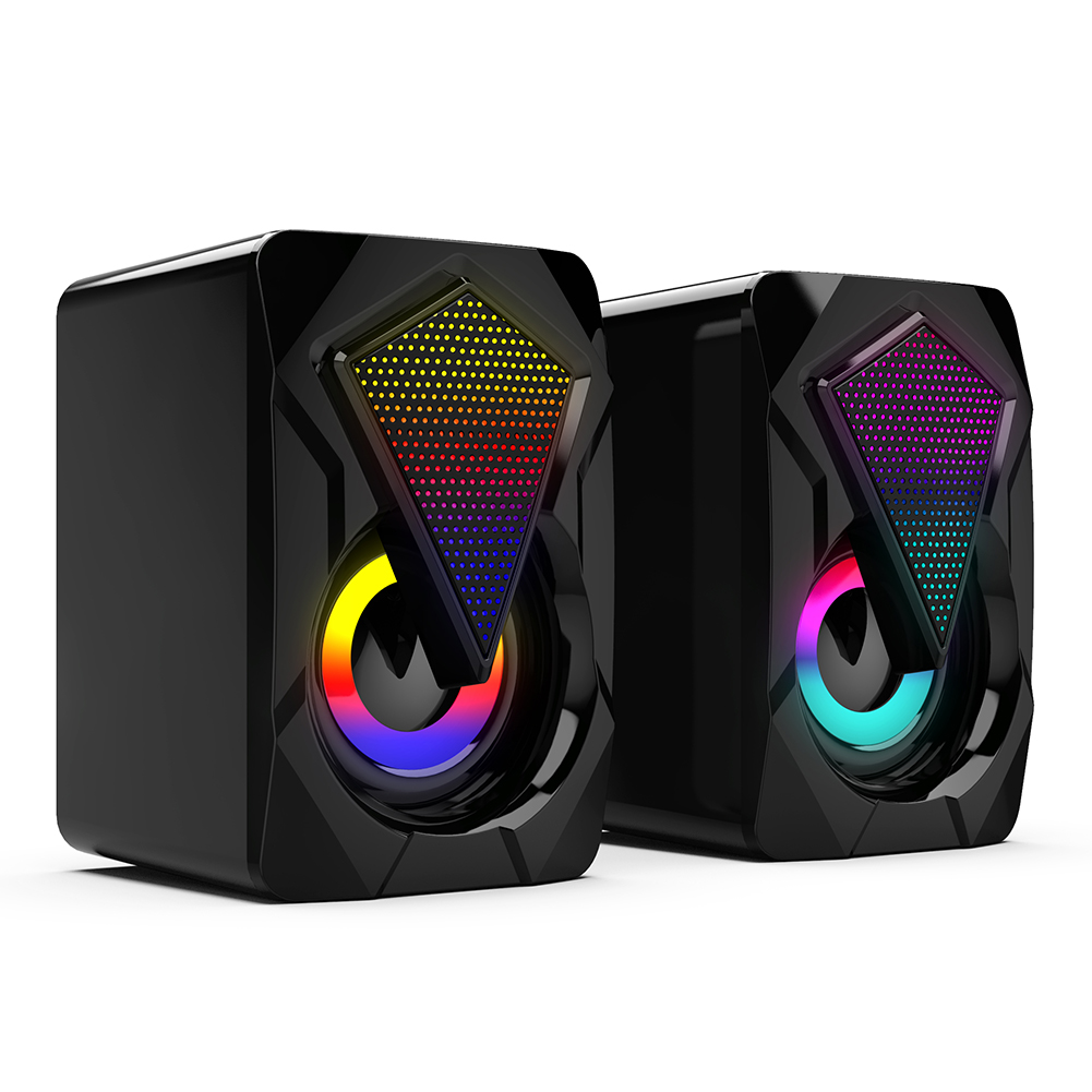 

X2 Computer Speakers USB Powered 3Wx2 Bass Speakers with RGB Light for PC, 501 Original