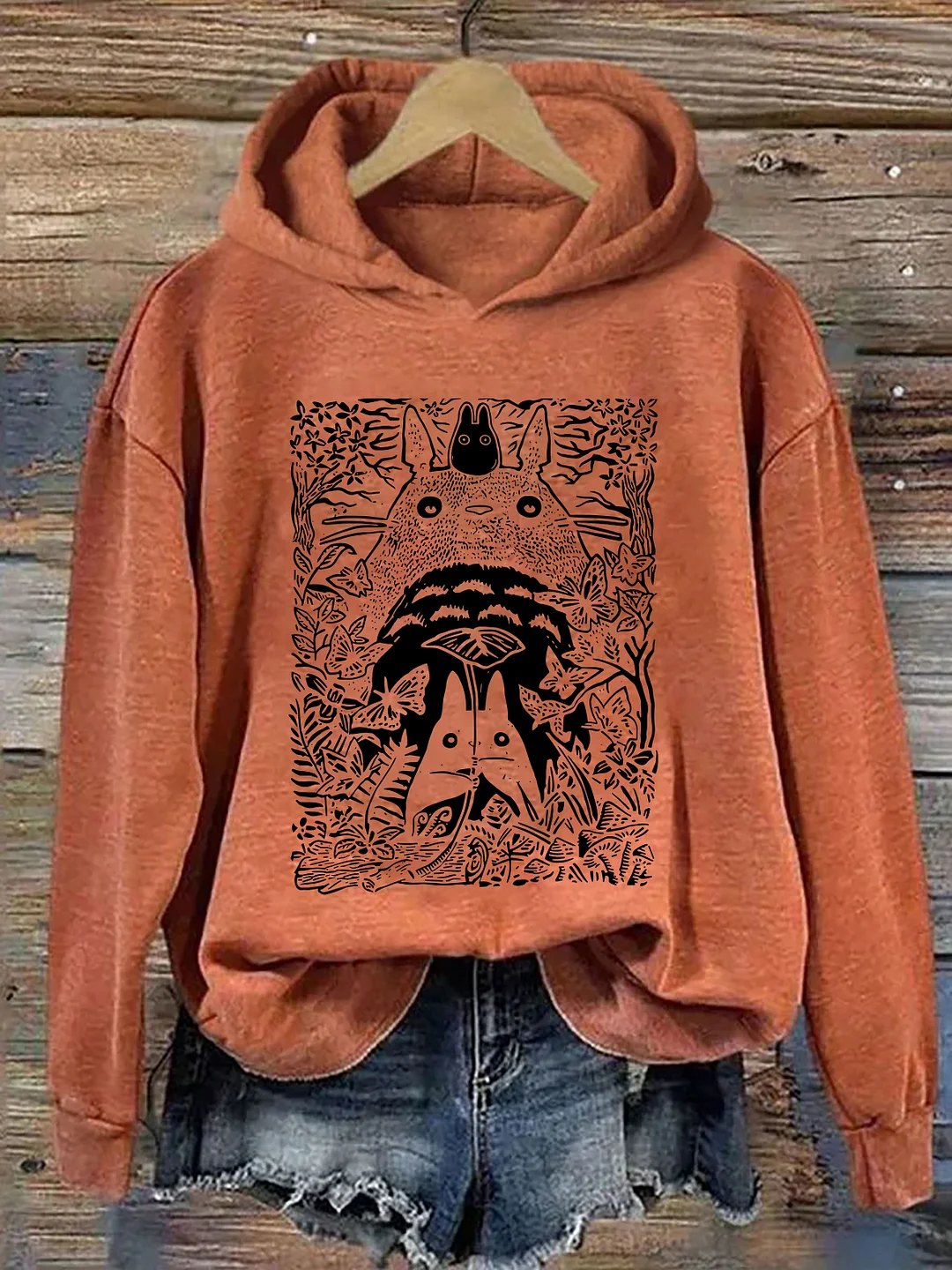 Vintage Neighbor Totoro Hoodie