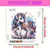 Flag Unicorn - Crystal Rhinestone Diamond Painting