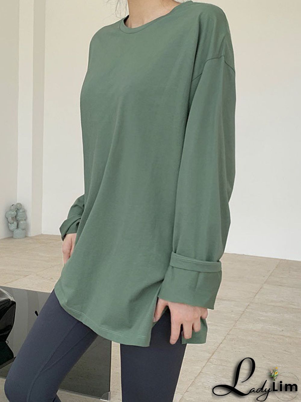 Original Solid Long Sleeve T-Shirts Tops