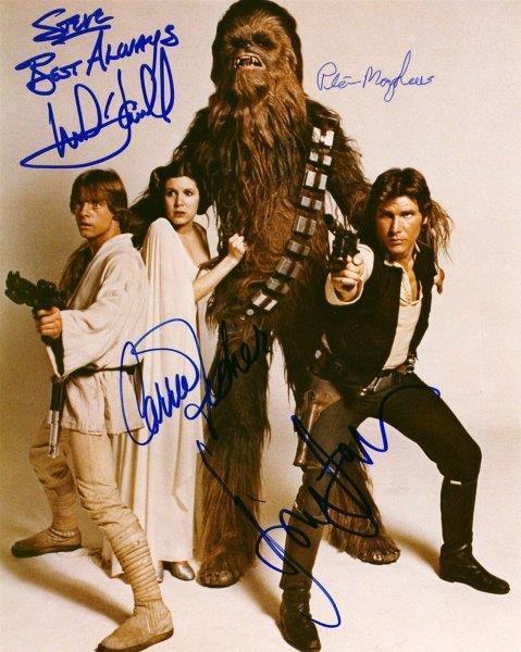 REPRINT - STAR WARS Cast Harrison Ford Autographed Signed 8 x 10 Photo Poster painting Poster RP