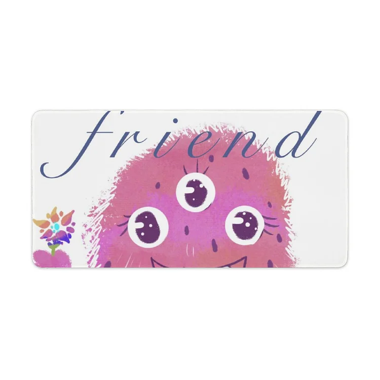 Desk Mat Pink Little Monster-Cartoon  customized, personalized, gift