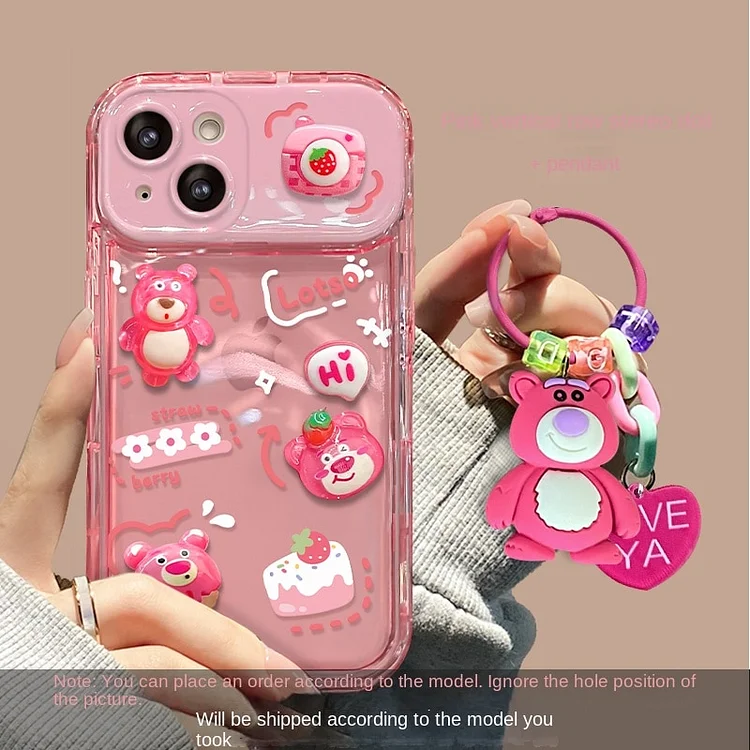 Full screen pink bear Phone Case For Xiaomi 13 12 11 11LITE 10TPO Redmi Note 12 K40 K50 K60 POCO X2 F3 X3 X4GT M4 PRO Cover