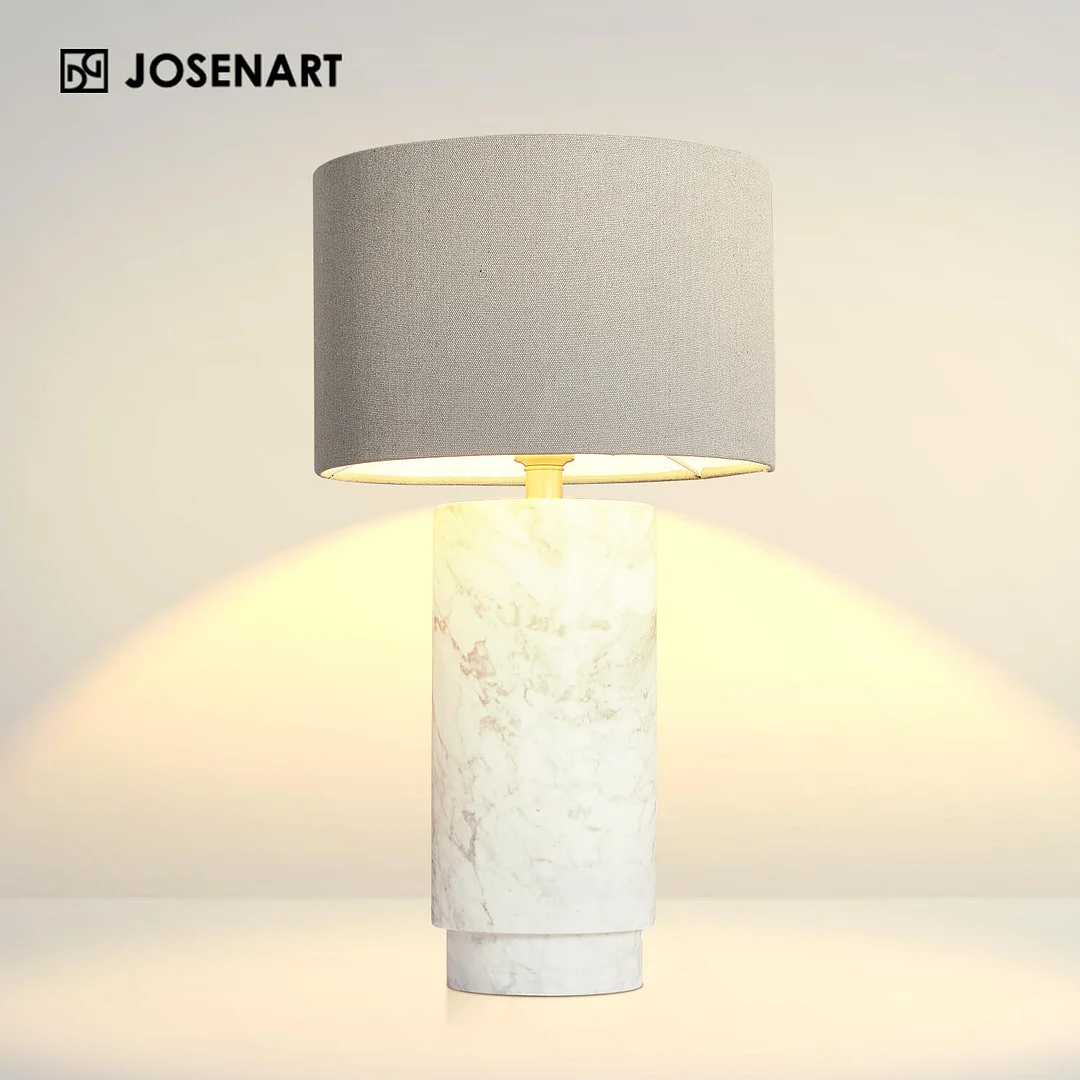 Arabescato Marble Table Lamp JOSENART Josenart