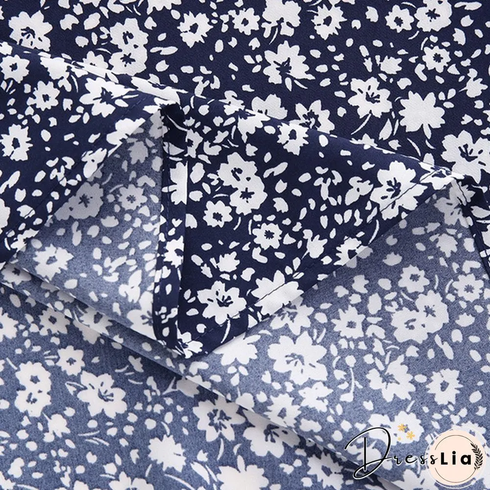 Women Elegant Floral Skirt A-Line Holiday Casual Loose Long Skirts
