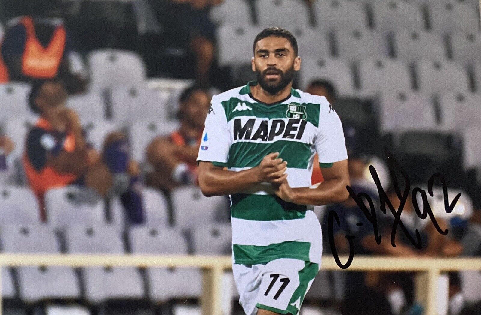 Gregoire Defrel Hand Signed Sassuolo 6X4 Photo Poster painting 3