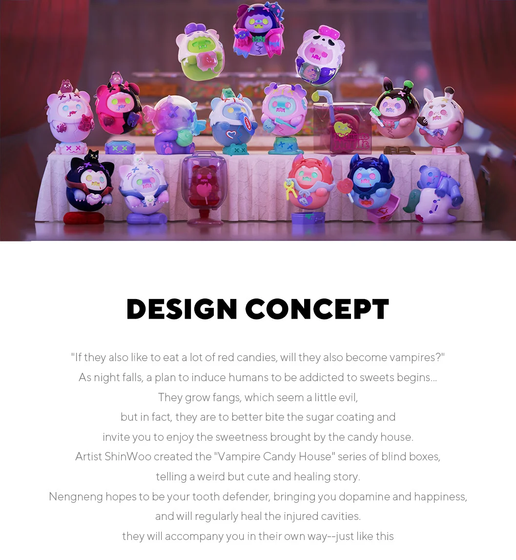 Finding Unicorn ShinWoo Vampire Candy Shop Series Blind Box Finding Unicorn ShinWoo Vampire Candy Shop Series Blind Box