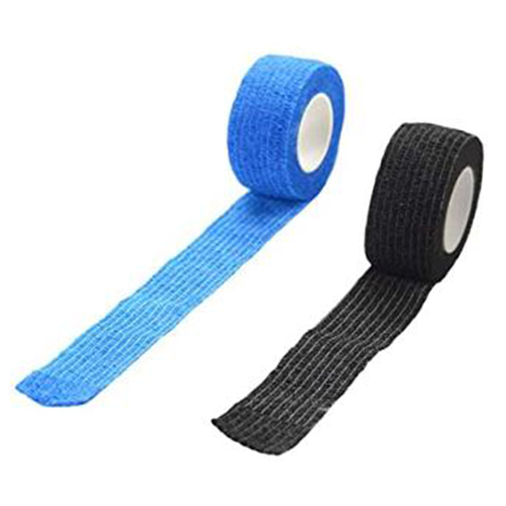 

1 Roll 2.5cm 4.5m Medical Self-adhesive Elastic Non-woven Wrap Tape Bandage, Blue, 501 Original