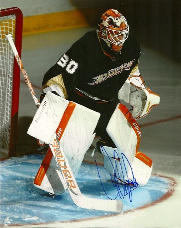 Anaheim Ducks Viktor Fasth Autographed Signed 8x10 Photo Poster painting COA TWO