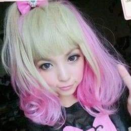 [Clearance] Lolita Harajuku Pink/Yellow Mixed Air Bobo Wig SP151679