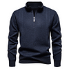 Men's Casual Half-zip Stand Collar Sweater by Inlyline