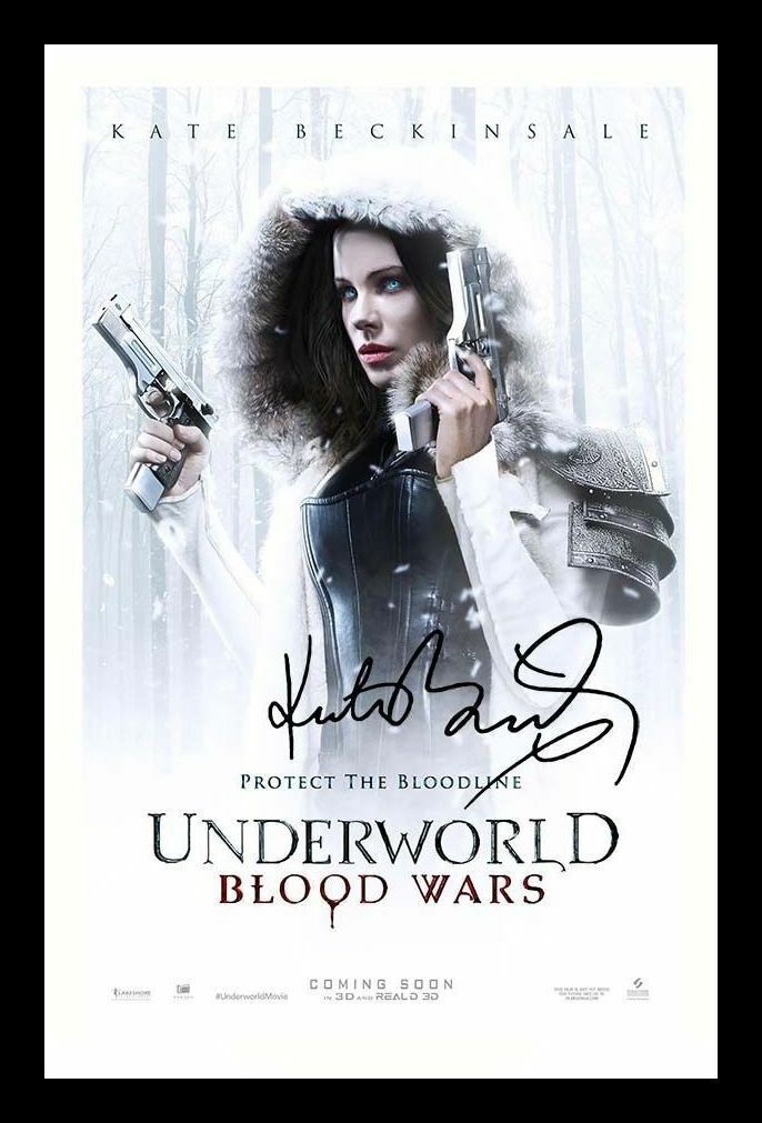 Kate Beckinsale - Underworld Blood Wars Autograph Signed & Framed Photo Poster painting