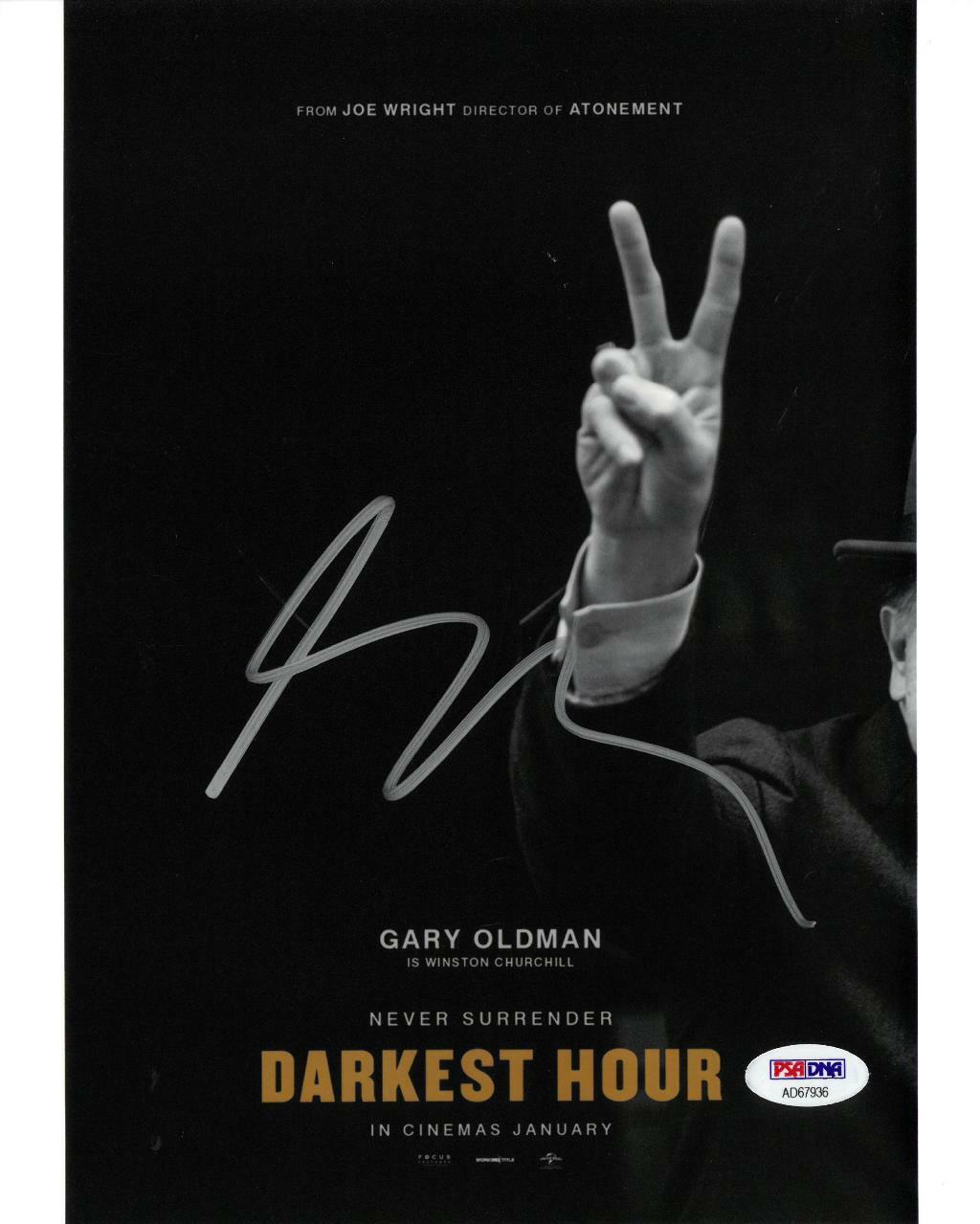 Gary Oldman Signed Darkest Hour Authentic Autographed 8x10 Photo Poster painting PSA/DNA#AD67936