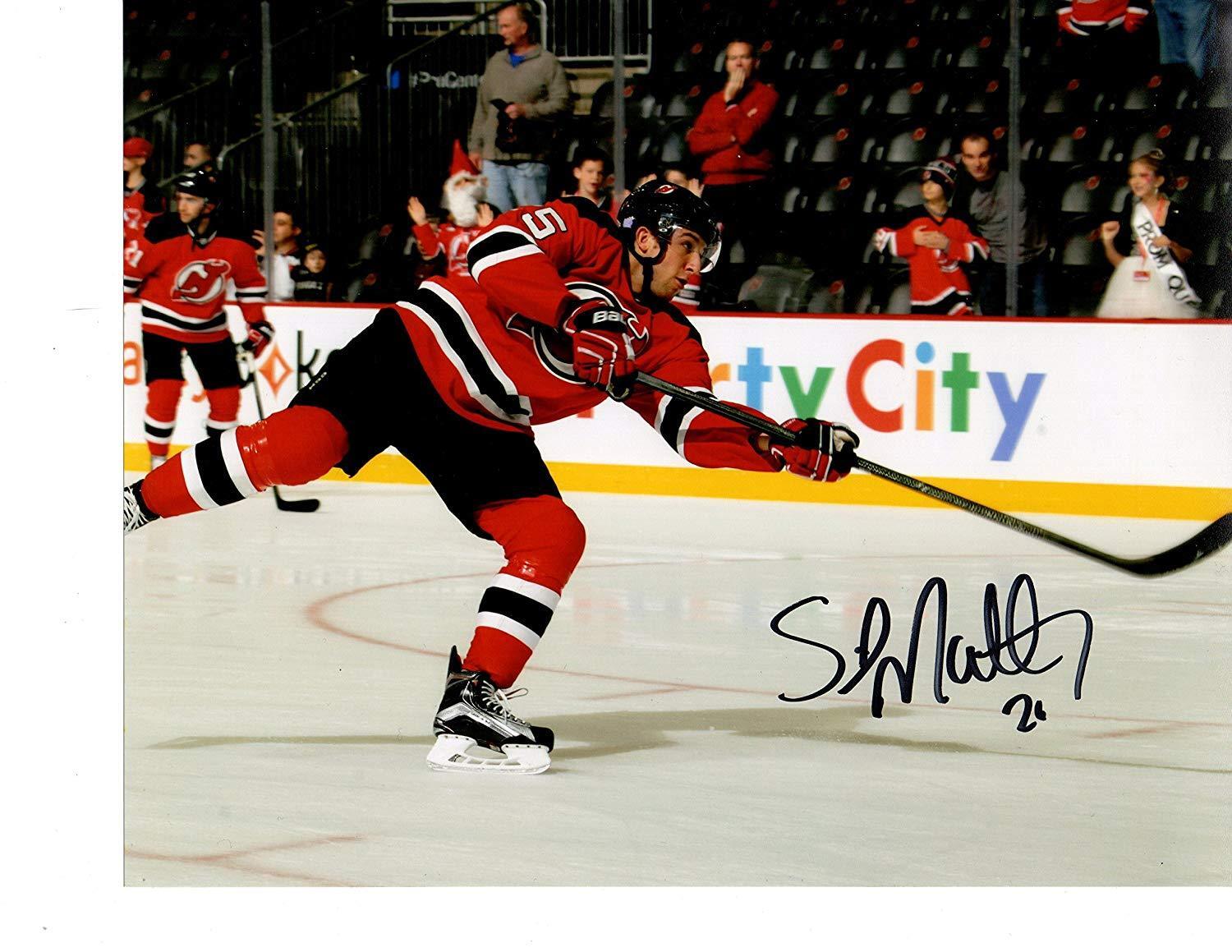 Stefan Matteau autographed signed 8x10 Photo Poster painting NHL New Jersey Devils